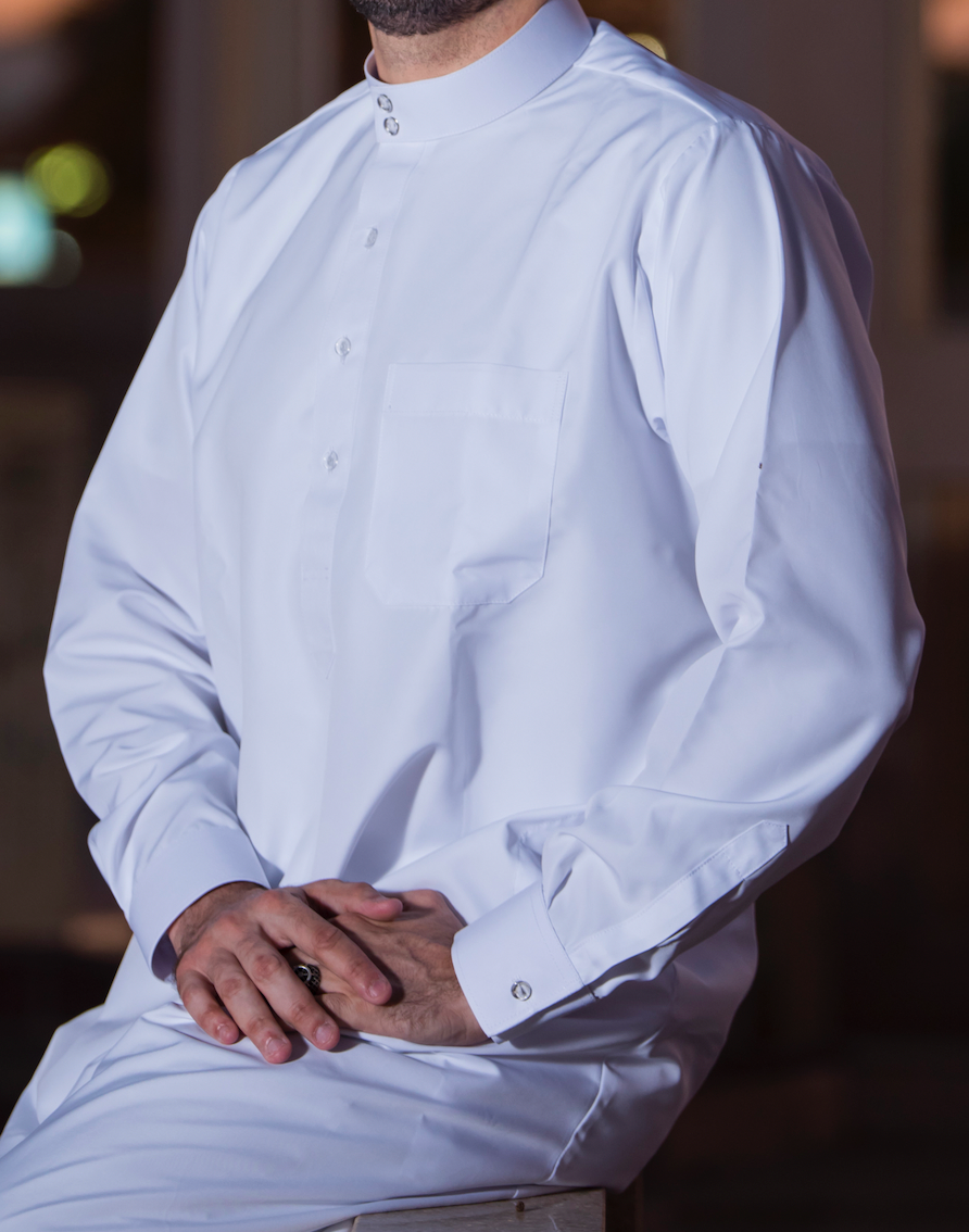 White Saudi Qamis