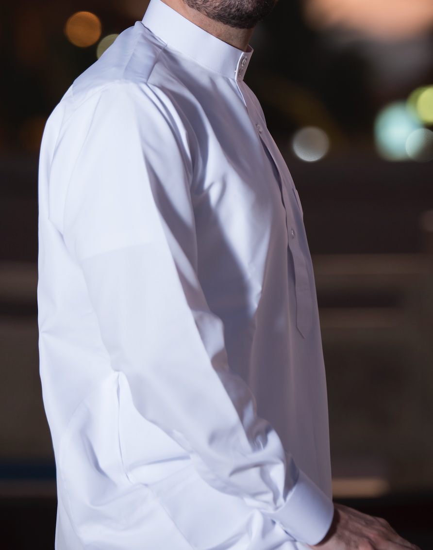 White Saudi Qamis