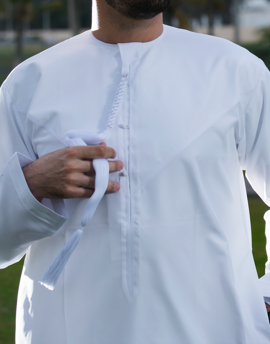 White Thobe Emirati