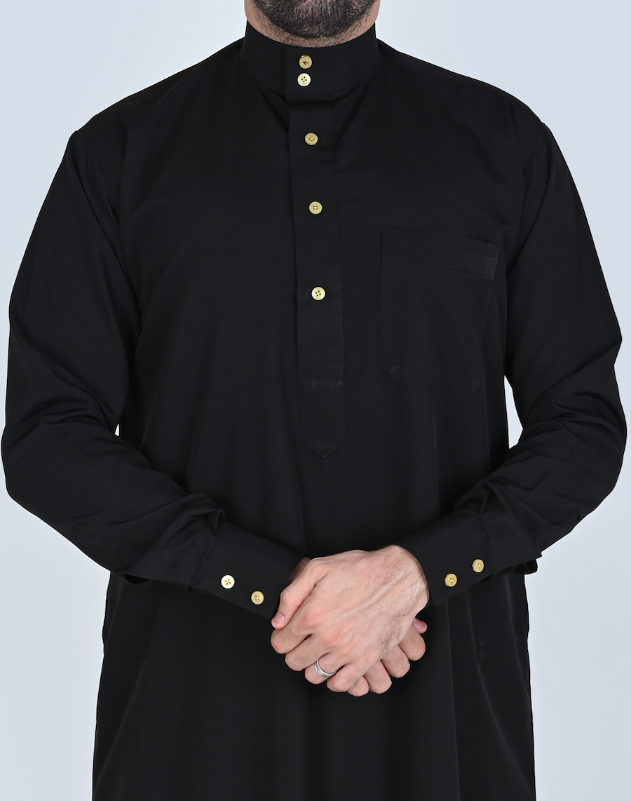 Golden Black Diamond Saudi Qamis