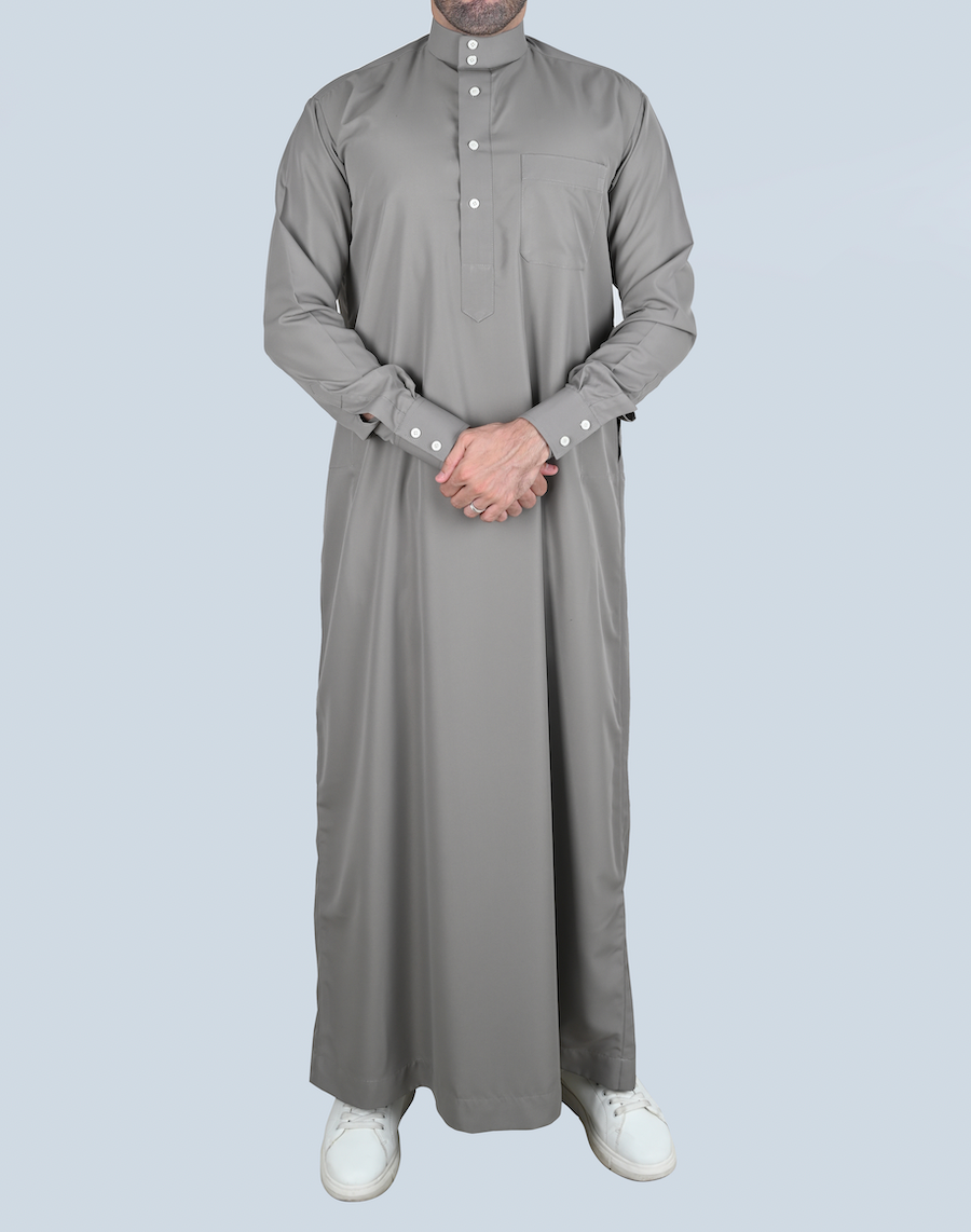Grey Saudi Qamis