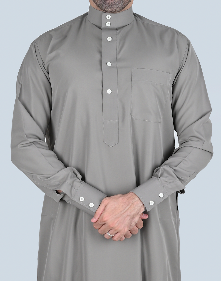 Grey Saudi Qamis