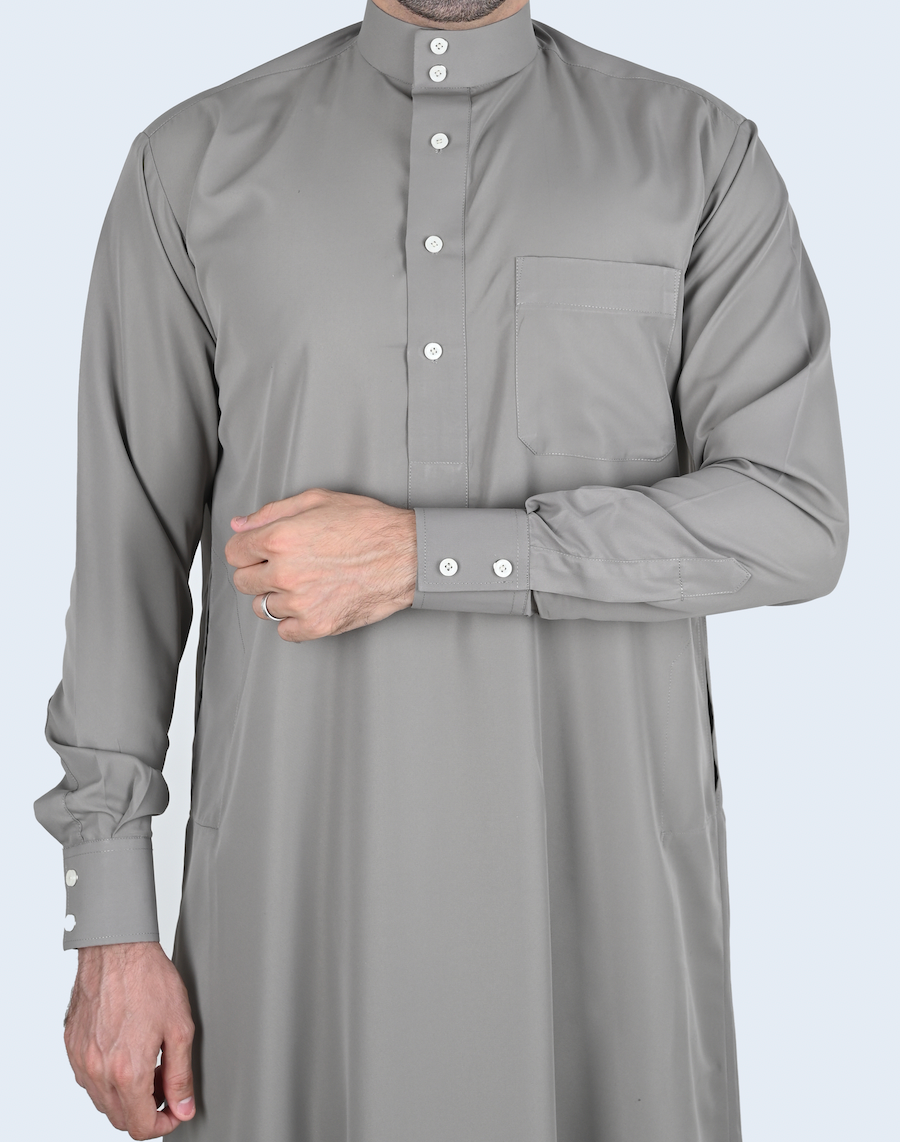 Grey Saudi Qamis