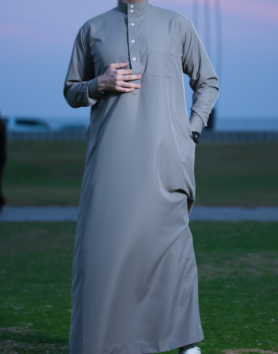 Grey Saudi Qamis