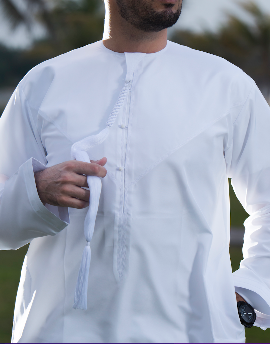White Thobe Emirati